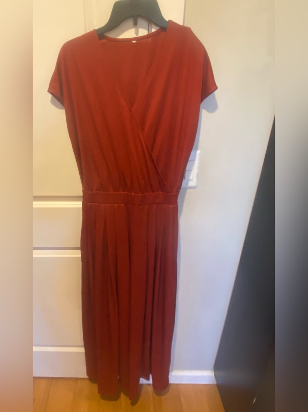 Halara Women's M Wide Leg Jumpsuit Wrap V Neck